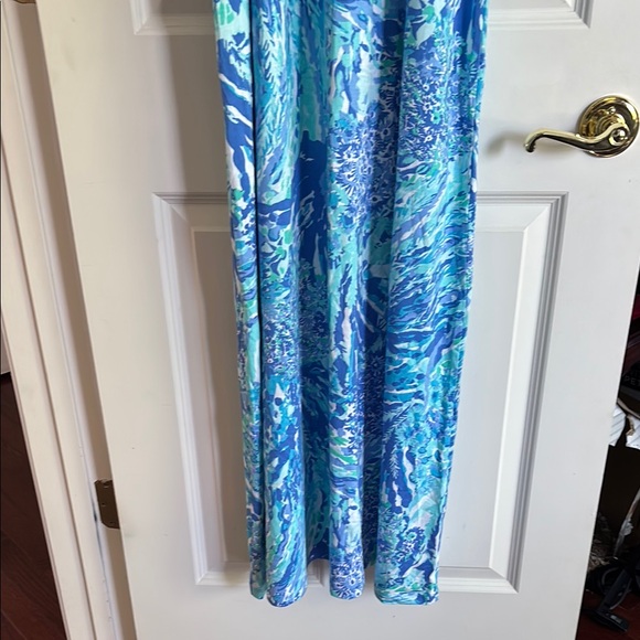 Lilly Pulitzer Blue and Green Maxi Dress - Picture 2 of 8
